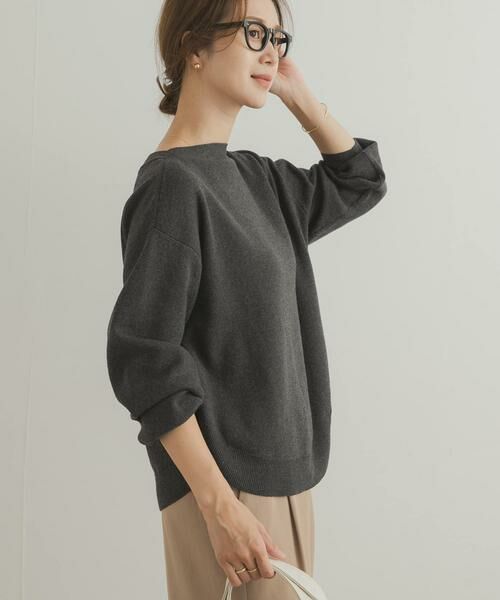 URBAN RESEARCH DOORS / アーバンリサーチ ドアーズ ニット・セーター | コットンウールボートネックニット | 詳細14