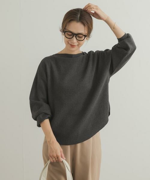 URBAN RESEARCH DOORS / アーバンリサーチ ドアーズ ニット・セーター | コットンウールボートネックニット | 詳細15