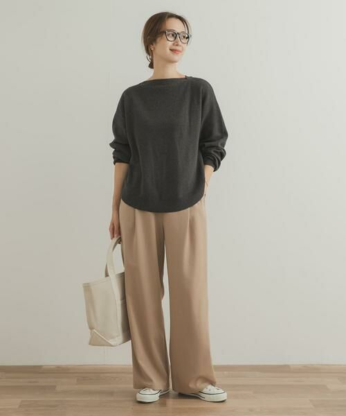 URBAN RESEARCH DOORS / アーバンリサーチ ドアーズ ニット・セーター | コットンウールボートネックニット | 詳細16