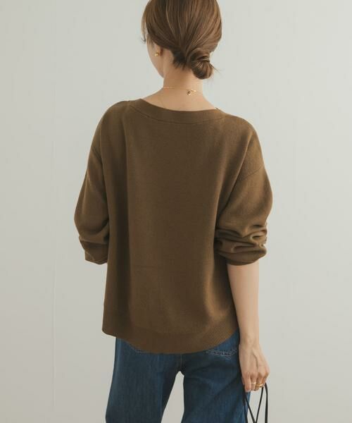 URBAN RESEARCH DOORS / アーバンリサーチ ドアーズ ニット・セーター | コットンウールボートネックニット | 詳細21