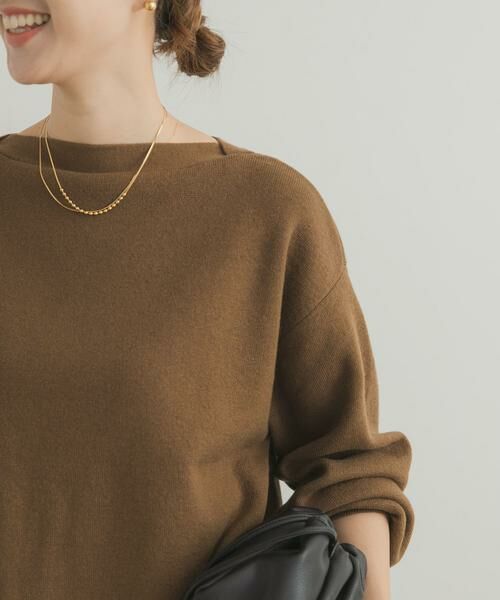 URBAN RESEARCH DOORS / アーバンリサーチ ドアーズ ニット・セーター | コットンウールボートネックニット | 詳細22