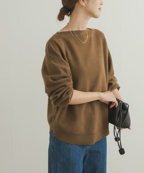 URBAN RESEARCH DOORS / アーバンリサーチ ドアーズ ニット・セーター | コットンウールボートネックニット | 詳細23