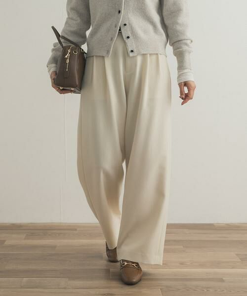 URBAN RESEARCH DOORS / アーバンリサーチ ドアーズ その他パンツ | 『UR TECH SMOOTHLUXE』ワイドトラウザー | 詳細4