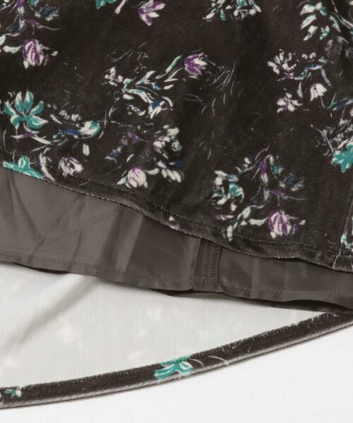 URBAN RESEARCH DOORS / アーバンリサーチ ドアーズ スカート | ベロアフラワープリントスカート | 詳細9