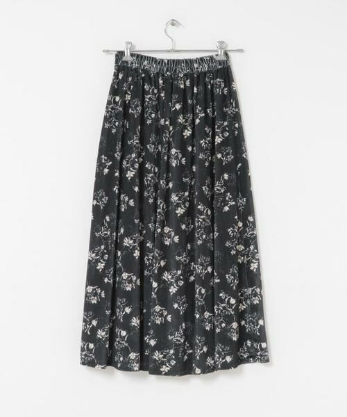 URBAN RESEARCH DOORS / アーバンリサーチ ドアーズ スカート | ベロアフラワープリントスカート | 詳細19