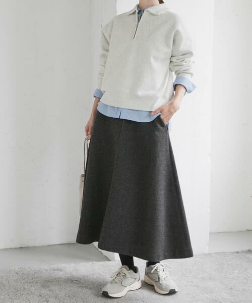 URBAN RESEARCH DOORS / アーバンリサーチ ドアーズ スカート | 『仁村紗和さん着用』『UR TECH』完声/暖フレアスカート | 詳細24