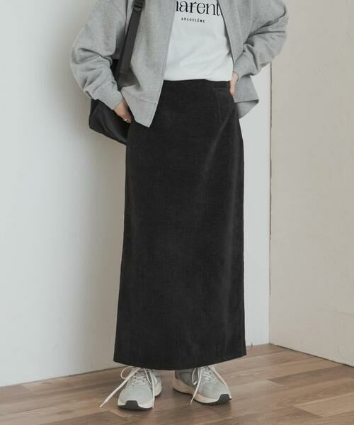 URBAN RESEARCH DOORS / アーバンリサーチ ドアーズ スカート | ベロアワッシャーIラインスカート | 詳細15