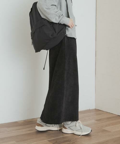 URBAN RESEARCH DOORS / アーバンリサーチ ドアーズ スカート | ベロアワッシャーIラインスカート | 詳細18