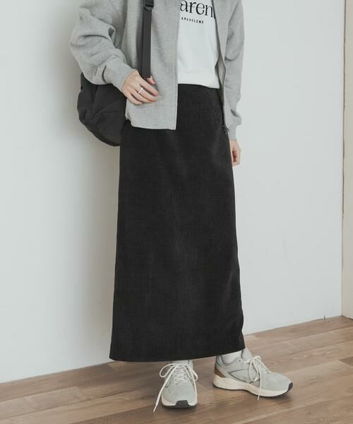 URBAN RESEARCH DOORS / アーバンリサーチ ドアーズ スカート | ベロアワッシャーIラインスカート | 詳細19