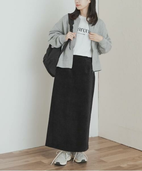 URBAN RESEARCH DOORS / アーバンリサーチ ドアーズ スカート | ベロアワッシャーIラインスカート | 詳細20