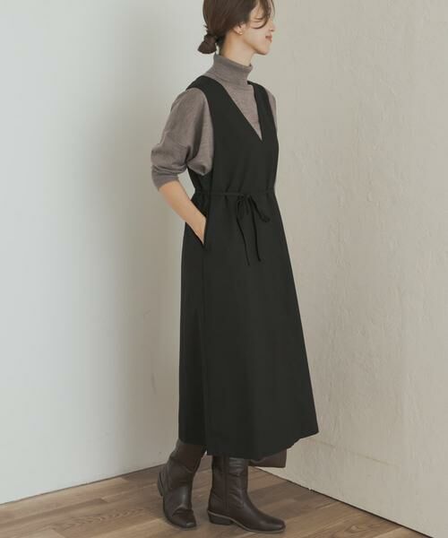 URBAN RESEARCH DOORS / アーバンリサーチ ドアーズ ワンピース | 『UR TECH』ツイルフレアジャンパースカート | 詳細3
