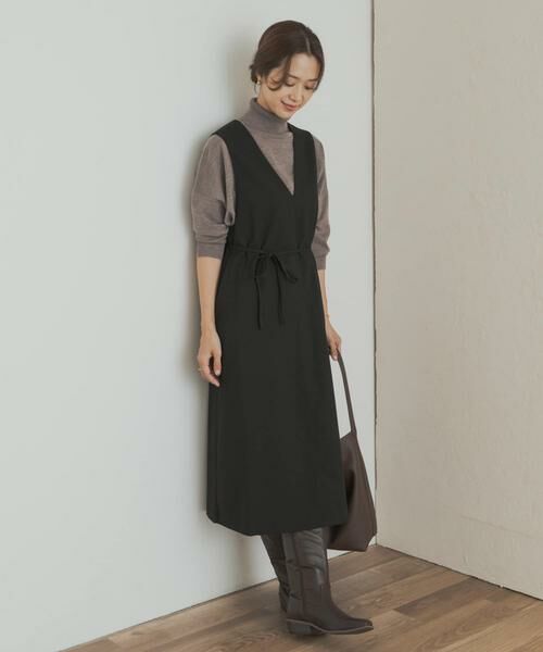 URBAN RESEARCH DOORS / アーバンリサーチ ドアーズ ワンピース | 『UR TECH』ツイルフレアジャンパースカート | 詳細5