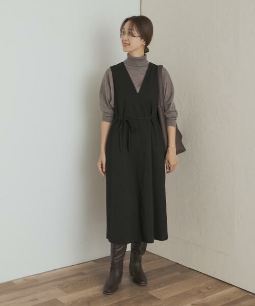 URBAN RESEARCH DOORS / アーバンリサーチ ドアーズ ワンピース | 『UR TECH』ツイルフレアジャンパースカート | 詳細6