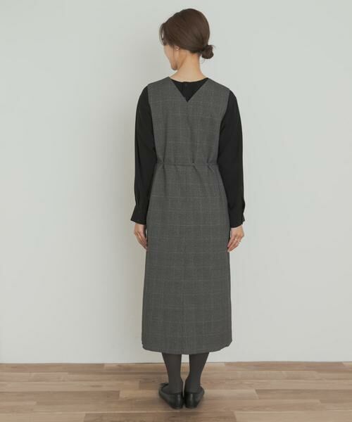 URBAN RESEARCH DOORS / アーバンリサーチ ドアーズ ワンピース | 『UR TECH』ツイルフレアジャンパースカート | 詳細21