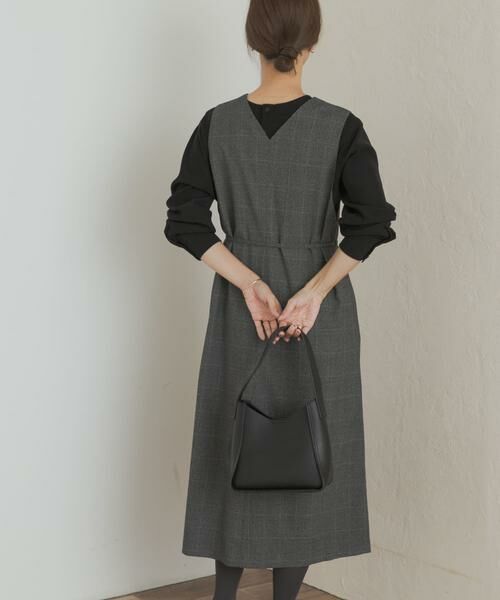 URBAN RESEARCH DOORS / アーバンリサーチ ドアーズ ワンピース | 『UR TECH』ツイルフレアジャンパースカート | 詳細13