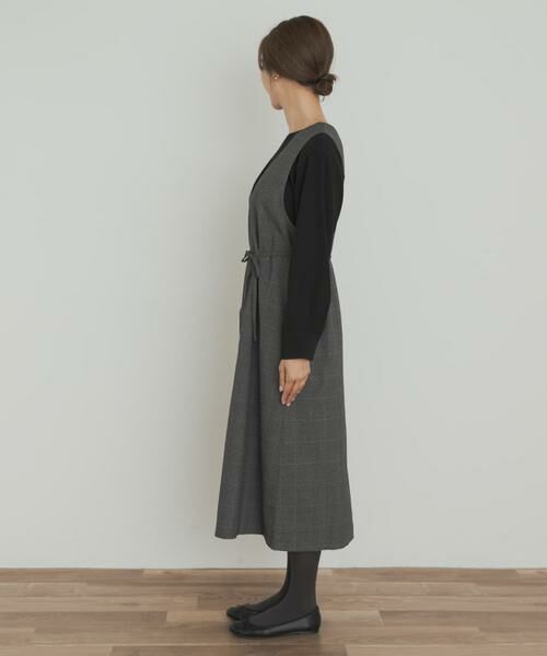 URBAN RESEARCH DOORS / アーバンリサーチ ドアーズ ワンピース | 『UR TECH』ツイルフレアジャンパースカート | 詳細20