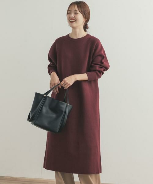 URBAN RESEARCH DOORS / アーバンリサーチ ドアーズ ワンピース | スウェットライクニットワンピース | 詳細1