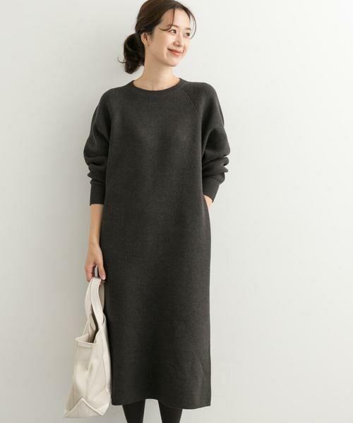URBAN RESEARCH DOORS / アーバンリサーチ ドアーズ ワンピース | スウェットライクニットワンピース | 詳細10