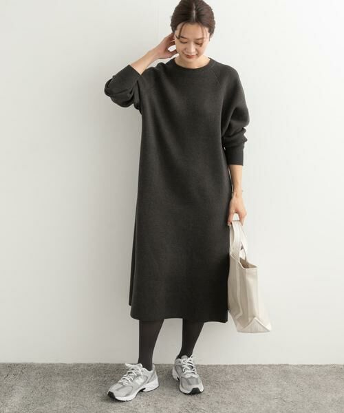 URBAN RESEARCH DOORS / アーバンリサーチ ドアーズ ワンピース | スウェットライクニットワンピース | 詳細11