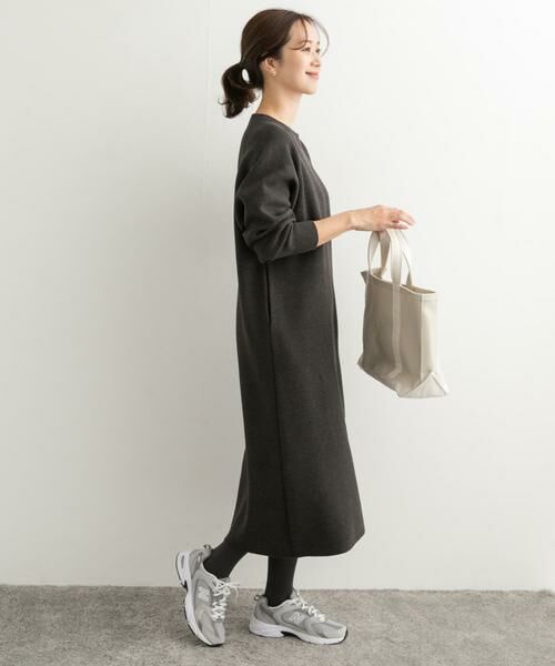 URBAN RESEARCH DOORS / アーバンリサーチ ドアーズ ワンピース | スウェットライクニットワンピース | 詳細12
