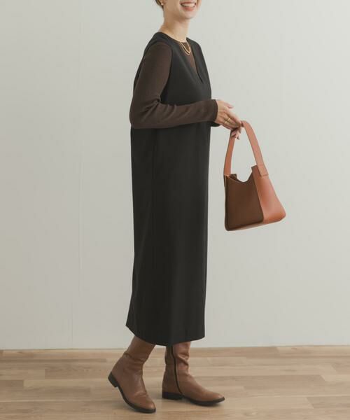 URBAN RESEARCH DOORS / アーバンリサーチ ドアーズ ワンピース | 『UR TECH』ストレートラインジャンパースカート | 詳細5