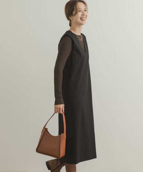 URBAN RESEARCH DOORS / アーバンリサーチ ドアーズ ワンピース | 『UR TECH』ストレートラインジャンパースカート | 詳細6
