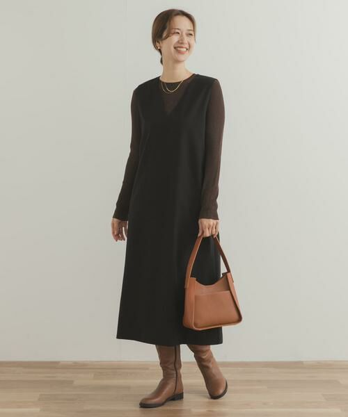 URBAN RESEARCH DOORS / アーバンリサーチ ドアーズ ワンピース | 『UR TECH』ストレートラインジャンパースカート | 詳細7