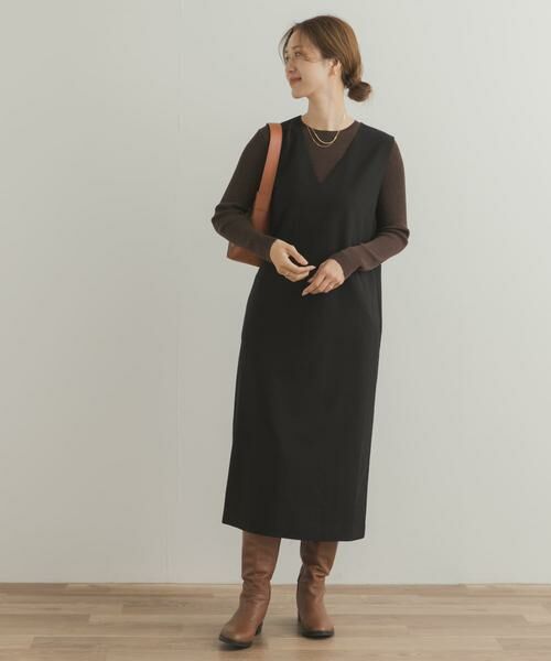 URBAN RESEARCH DOORS / アーバンリサーチ ドアーズ ワンピース | 『UR TECH』ストレートラインジャンパースカート | 詳細8