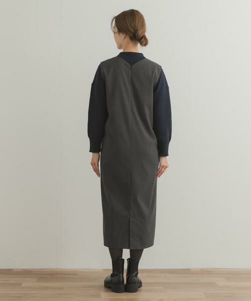 URBAN RESEARCH DOORS / アーバンリサーチ ドアーズ ワンピース | 『UR TECH』ストレートラインジャンパースカート | 詳細20