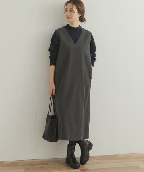 URBAN RESEARCH DOORS / アーバンリサーチ ドアーズ ワンピース | 『UR TECH』ストレートラインジャンパースカート | 詳細12