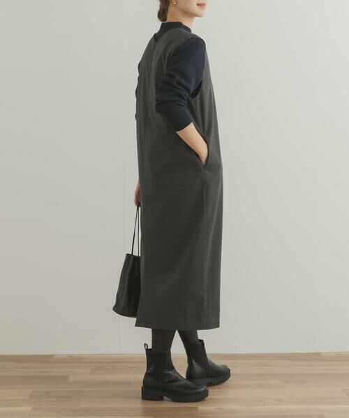 URBAN RESEARCH DOORS / アーバンリサーチ ドアーズ ワンピース | 『UR TECH』ストレートラインジャンパースカート | 詳細14
