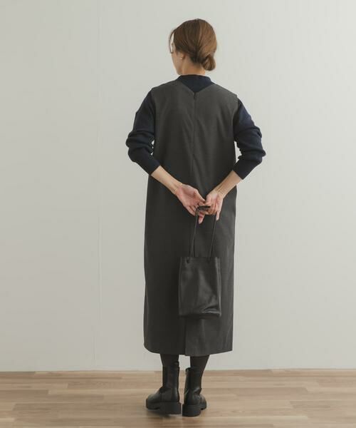 URBAN RESEARCH DOORS / アーバンリサーチ ドアーズ ワンピース | 『UR TECH』ストレートラインジャンパースカート | 詳細17