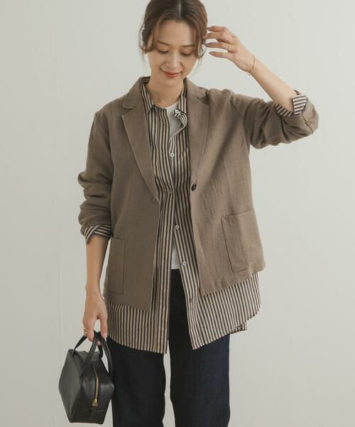 URBAN RESEARCH DOORS / アーバンリサーチ ドアーズ その他アウター | ウールガーゼジャケット | 詳細2