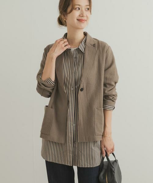 URBAN RESEARCH DOORS / アーバンリサーチ ドアーズ その他アウター | ウールガーゼジャケット | 詳細3