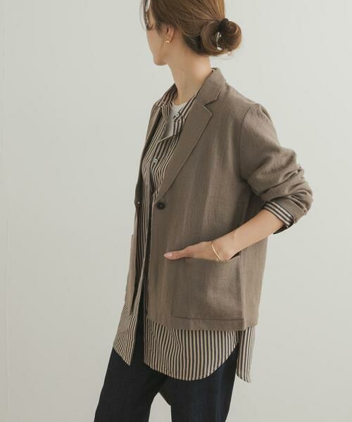 URBAN RESEARCH DOORS / アーバンリサーチ ドアーズ その他アウター | ウールガーゼジャケット | 詳細4