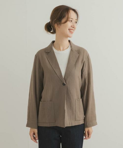 URBAN RESEARCH DOORS / アーバンリサーチ ドアーズ その他アウター | ウールガーゼジャケット | 詳細8