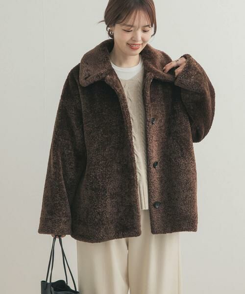 URBAN RESEARCH DOORS / アーバンリサーチ ドアーズ その他アウター | コクーンシルエットボアコート | 詳細1