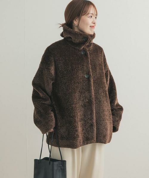 URBAN RESEARCH DOORS / アーバンリサーチ ドアーズ その他アウター | コクーンシルエットボアコート | 詳細6