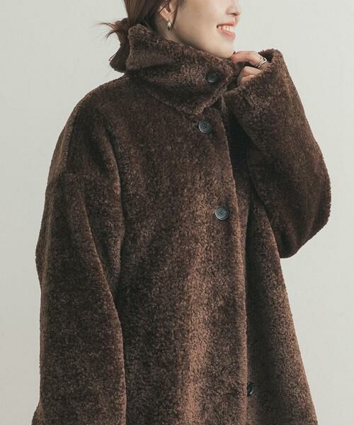 URBAN RESEARCH DOORS / アーバンリサーチ ドアーズ その他アウター | コクーンシルエットボアコート | 詳細7