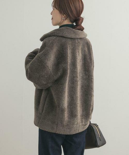 URBAN RESEARCH DOORS / アーバンリサーチ ドアーズ その他アウター | コクーンシルエットボアコート | 詳細14