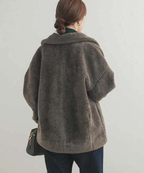 URBAN RESEARCH DOORS / アーバンリサーチ ドアーズ その他アウター | コクーンシルエットボアコート | 詳細15