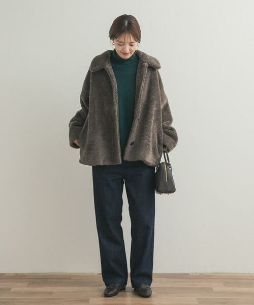URBAN RESEARCH DOORS / アーバンリサーチ ドアーズ その他アウター | コクーンシルエットボアコート | 詳細17