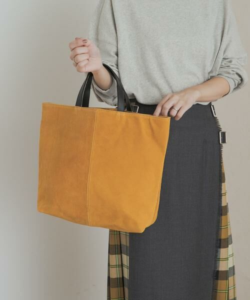 URBAN RESEARCH DOORS/アーバンリサーチ ドアーズ スエードトート マスタード one