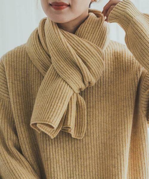 URBAN RESEARCH DOORS / アーバンリサーチ ドアーズ マフラー・ショール・スヌード・ストール | ハミルトンリブストール | 詳細4