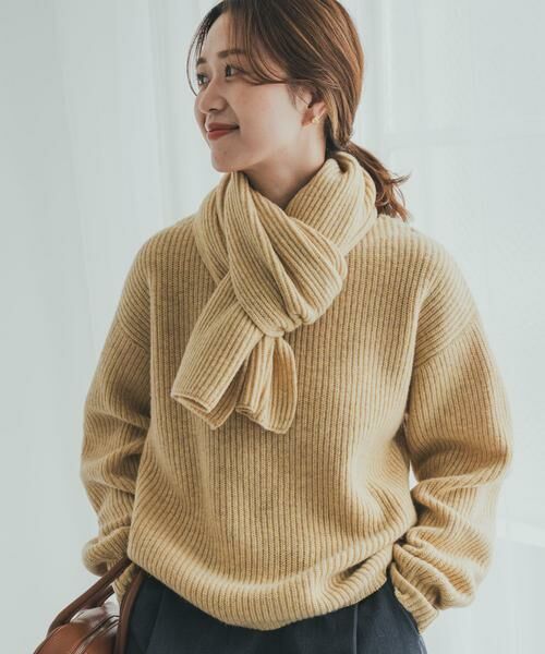 URBAN RESEARCH DOORS / アーバンリサーチ ドアーズ マフラー・ショール・スヌード・ストール | ハミルトンリブストール | 詳細5