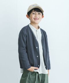 URBAN RESEARCH DOORS / アーバンリサーチ ドアーズ トップス | 裏毛Vネックカーディガン(KIDS)