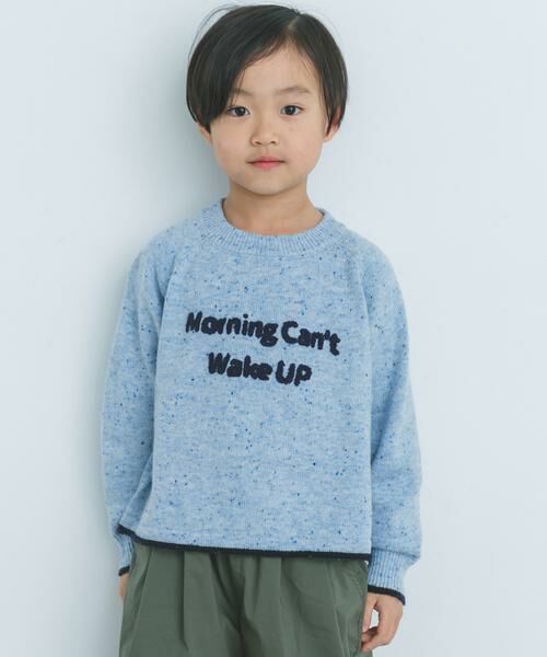 URBAN RESEARCH DOORS / アーバンリサーチ ドアーズ ニット・セーター | サガラ刺繍ロゴニット(KIDS) | 詳細2