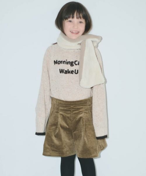 URBAN RESEARCH DOORS/アーバンリサーチ ドアーズ サガラ刺繍ロゴニット(KIDS) ナチュラル 135