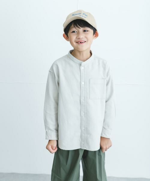 URBAN RESEARCH DOORS / アーバンリサーチ ドアーズ トップス | 『親子リンク』起毛ネルバンドカラーシャツ(KIDS) | 詳細1