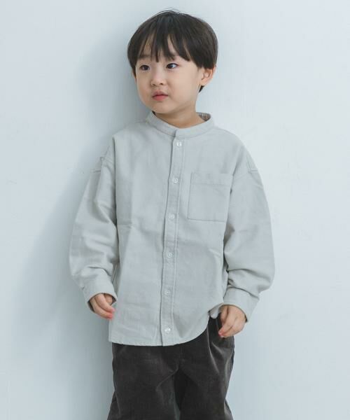 URBAN RESEARCH DOORS / アーバンリサーチ ドアーズ トップス | 『親子リンク』起毛ネルバンドカラーシャツ(KIDS) | 詳細10